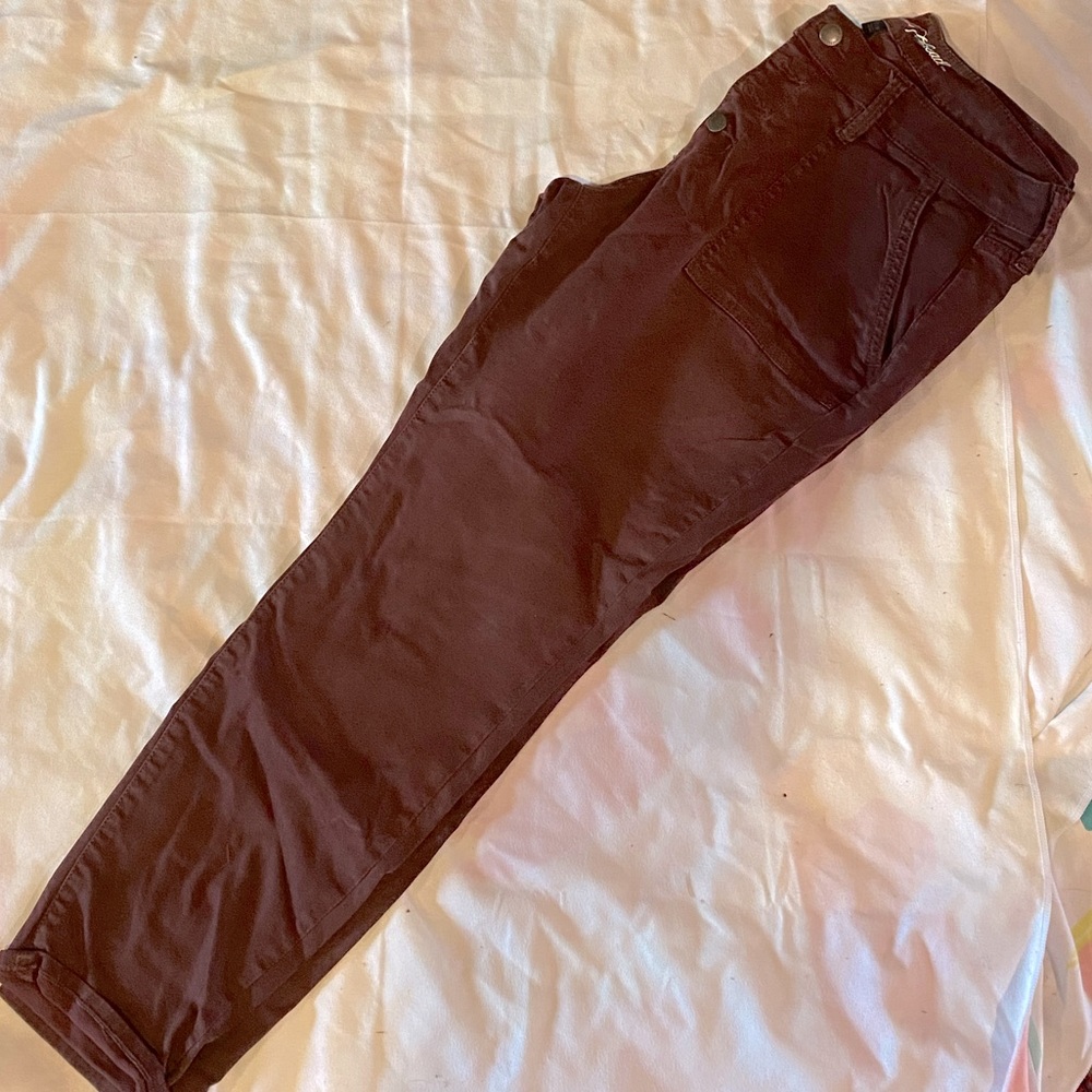 Universal Thread Maroon Skinny Stretch Pants - 12